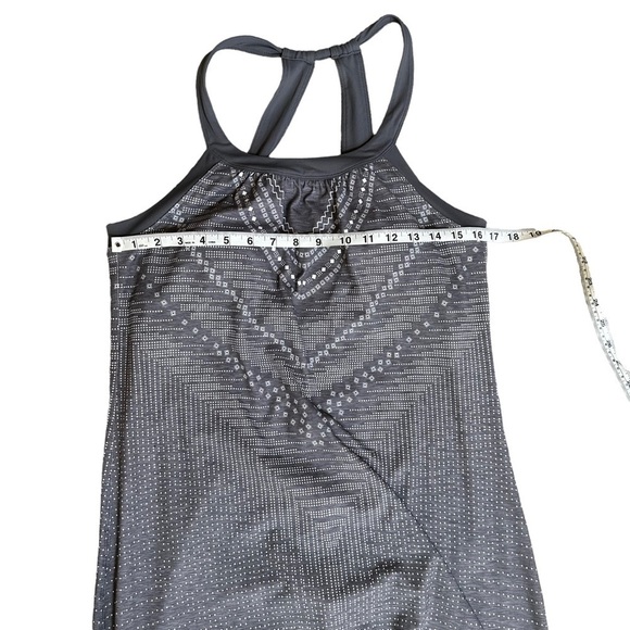 Prana Women's Grey Geometric Print Athletic Midi Dress Size L - Picture 9 of 12